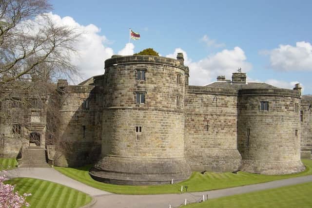 Skipton Castle2: Picture supplied by Welcome To Yorkshire for its Easter supplement on March 30. To go with Page 4 and 5 Story 1 - Heritage Days Out. Picture shows: Skipton Castle.