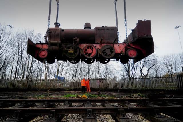 Picton, built in 1927 by Hunslet Engine Company, is moved into place at Middleton Railway. Picture: Simon Hulme.