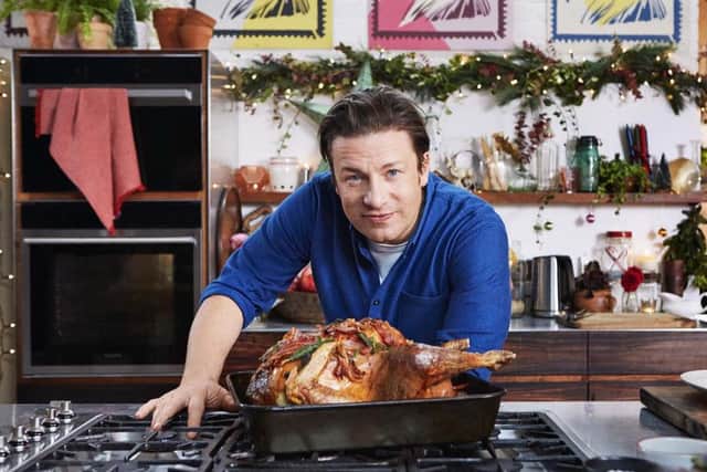 Picture: PA Photo / Channel 4 - Jamie's Ultimate Christmas, in which Mr Oliver demonstrates how to get your roast spot on.