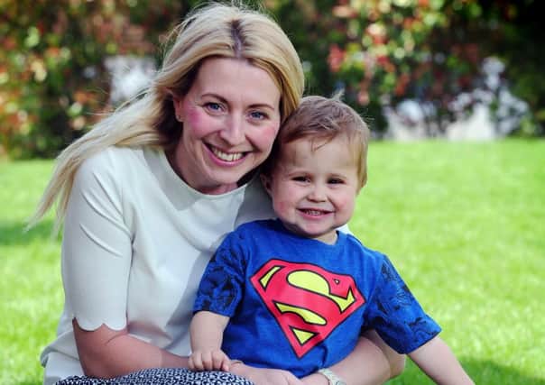 SHORTLISTED: Emma McDonald with her son Freddie, now four.