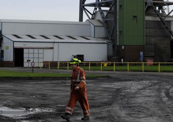 Activity round the pit head as deep coal mining comes to an end in the UK at Kellingley Colliery.   18 December 2015.  Picture Bruce Rollinson