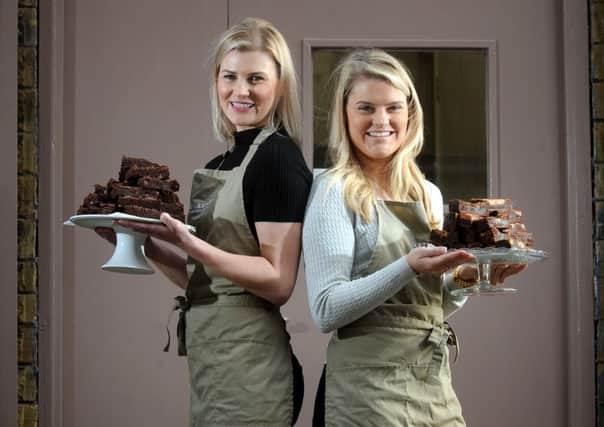 Jane Batham (left) pictured with her sister Lucy, at Tarte and Berry Bakery in Farsley. PIC: Simon Hulme