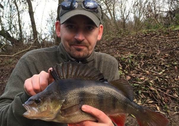 Clevelands' Graeme Barker with the best of the days 'lobby' perch from the Lower Swale.