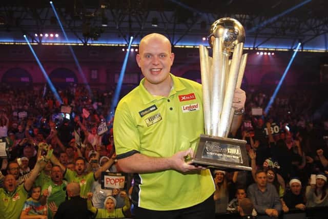 PDC title holder Michael van Gerwen. PIC: Lawrence Lustig