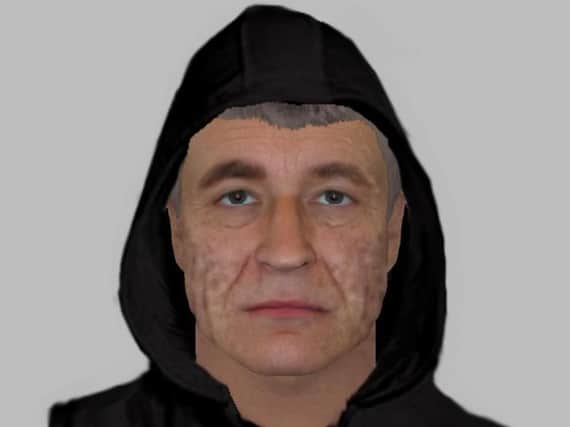 An e-fit image of the man police want to speak to