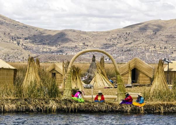 Uros islands of Lake Titicaca, Peru. PIC: PA