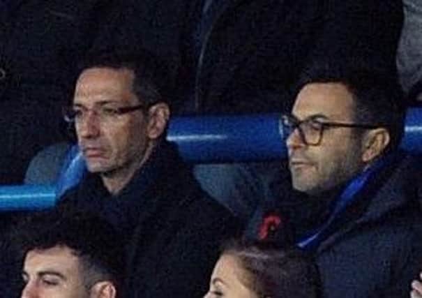 Andrea Radrizzani, right, will be joined by Ivan Bravo, left, at Leeds United clash with Derby County.