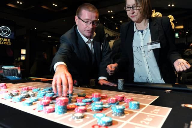 Full time mum Stacey Crossley is now training to be a croupier at Grosvenor Casino Leeds Westgate.