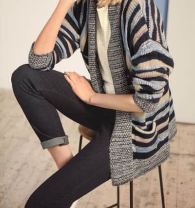 The easy cardi that doubles as a jacket - 
French Poet cardi, Â£55. From White Stuff.