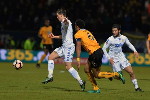 Marcus Antonsson breaks free from Leon Legge. Picture Bruce Rollinson