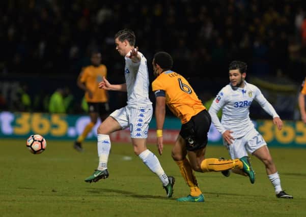 Marcus Antonsson breaks free from Leon Legge. Picture Bruce Rollinson