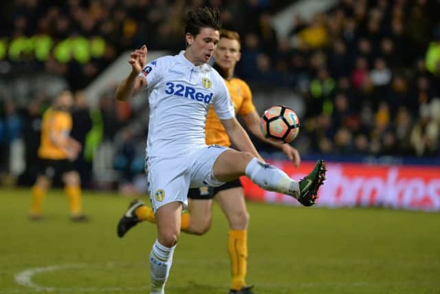 Marcus Antonsson ings the ball under control against Cambridge United  Picture: Bruce Rollinson