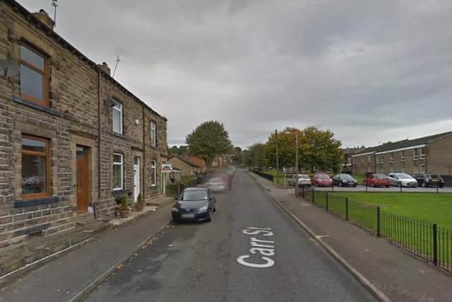 The fire broke out at home in Carr Street, Birstall, this morning.