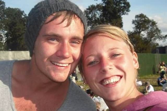 Chelsea Hyndman pictured with her former boyfriend Luke Walker.