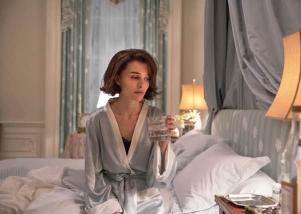 Natalie Portman as Jackie Kennedy in a scene from the film, "Jackie."  Portman was nominated for an Oscar for best actress in a leading role.