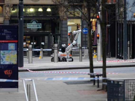 The bomb scare forced Leeds city centre into lockdown