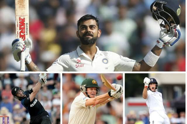 CATCH ME IF YOU CAN: India's Virat Kohli is the best batsman in the world, with his chief rivals - Kane Williamson, Steve Smith and Joe Root - having lotsof ground to make up.
