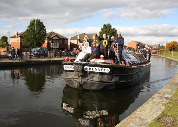 BICENTENARY: The Kennet education boat on its 127-mile journey along the Leeds and Liverpool Canal.