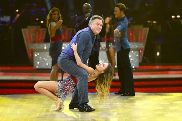 Ed Balls and Katya Jones during a photocall for the launch of Strictly Come Dancing Live Tour
