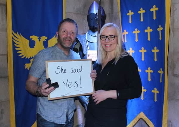 Lee Revill, 47, proposed to his partner Cheryl, 47, during a game at The Great Escape Game Leeds.