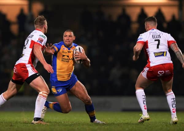 Ryan Hall didn't touch down in his testimonial against Hull KR but he did delight the crowd with a touchline conversion. PIC: Bruce Rollinson