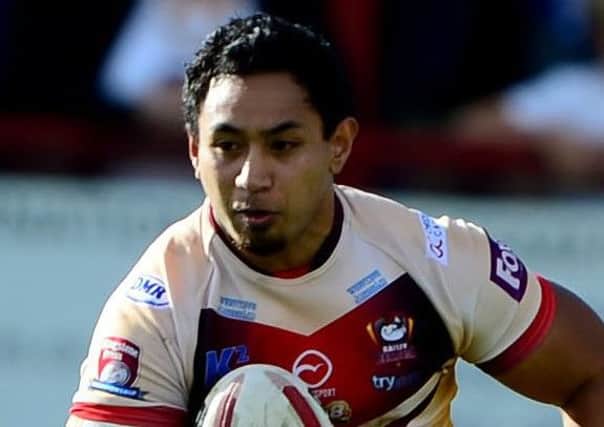 Chris Ulugia scored two tries in two minutes for Featherstone against Wakefield.