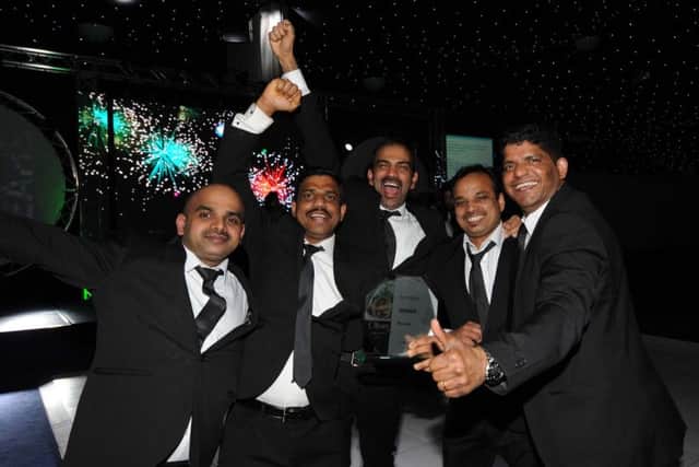 Oliver Awards 2016, Elland Road, Leeds...Winner of the Best Indian...Theravadu..21st March 2016 ..Picture by Simon Hulme