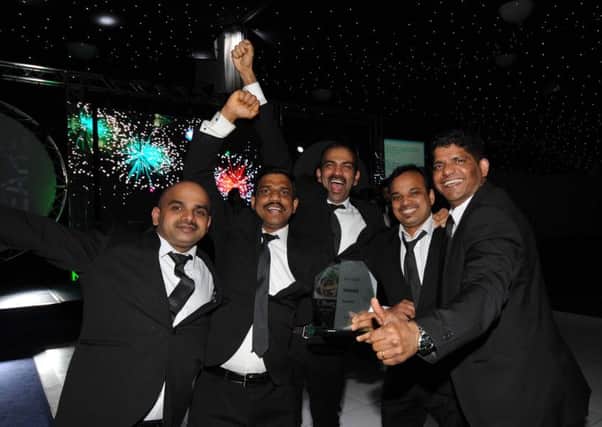 Oliver Awards 2016, Elland Road, Leeds...Winner of the Best Indian...Theravadu..21st March 2016 ..Picture by Simon Hulme