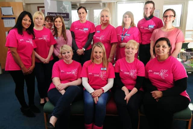 Staff Support Cervical cancer week at the Leeds Student Medical Practice. PIC: Simon Hulme