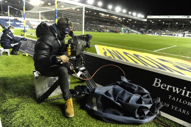 Sky Sports TV camera at Elland Road.
Leeds United v Derby County.  SkyBet Championship.  29 December 2015.  Picture Bruce Rollinson