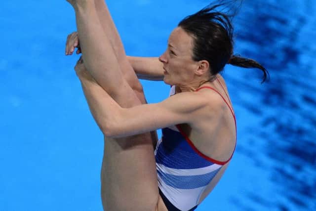 Great Britain's Rebecca Gallantree during the Women's 3m Springboard Semi-Final Round at the Aquatic Centre, on the eighth day of the London 2012 Olympics.