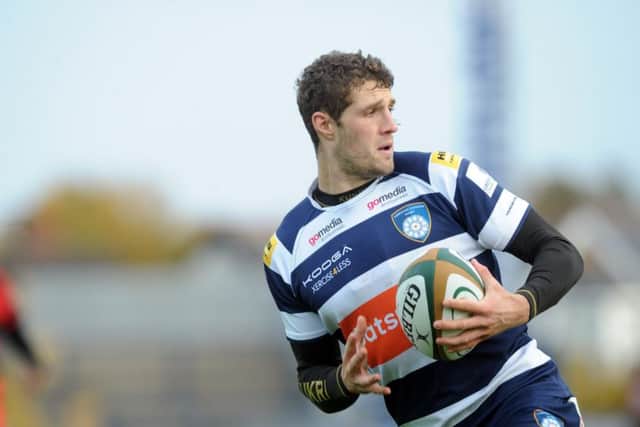Jonah Holmes, scorer of two tries for Yorkshire Carnegie at London Scottish.