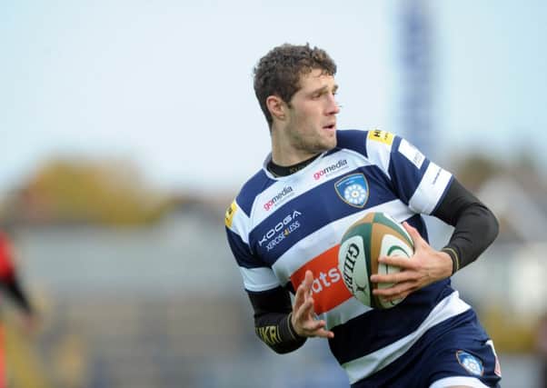 Jonah Holmes, scorer of two tries for Yorkshire Carnegie at London Scottish.