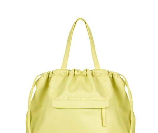 Yellow shopper bag, Â£35, at Marks & Spencer.