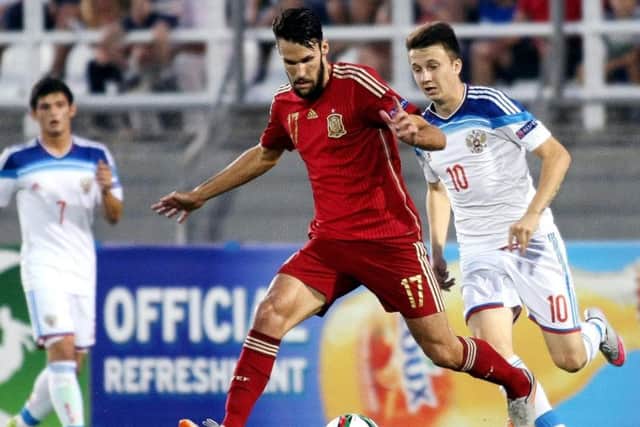 Alfonso Pedraza has played for Spain at Under 19 and Under 21 level