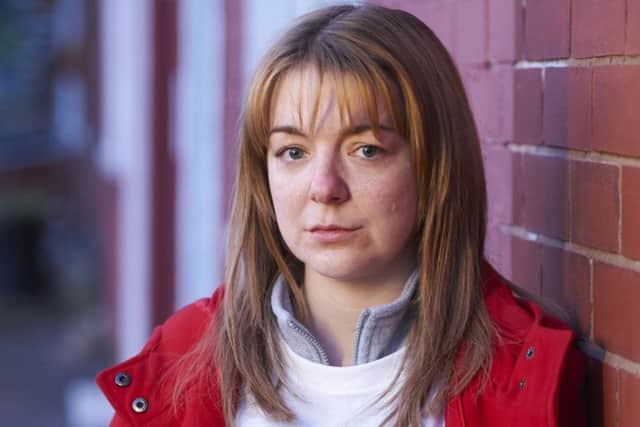 Sheridan Smith as Julie Bushby in the BBC1 drama The Moorside.