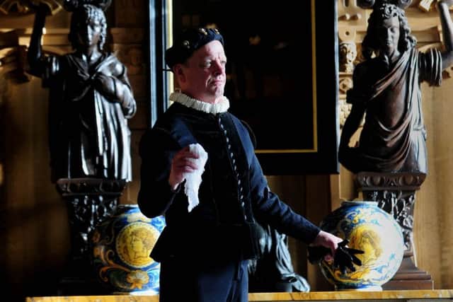 400 years since the death of Lord Darnley, Temple Newsam house, Leeds, is organising murder mystery days to solve the historic murder.Robert Lee is dressed as Lord Darnley..1st February 2017 ..Picture by Simon Hulme