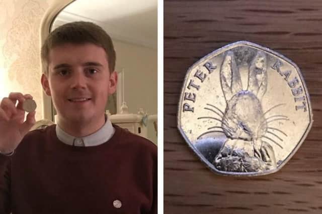 The limited edition Peter Rabbit coin