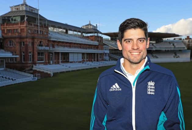 Former England captain Alastair Cook pictured at Lords yesterday where he discussed his decision to step down from the role. (Picture: Adam Davy/PA).