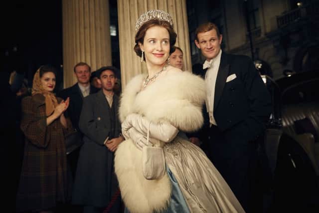 Claire Foy as Queen Elizabeth II in The Crown. PA Photo/Alex Bailey/Netflix.