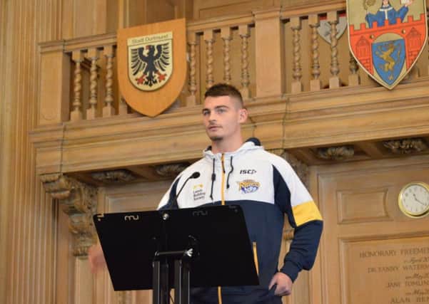 TACKLING: Leeds Rhinos player Stevie Ward opened up about his own mental health issues this week.