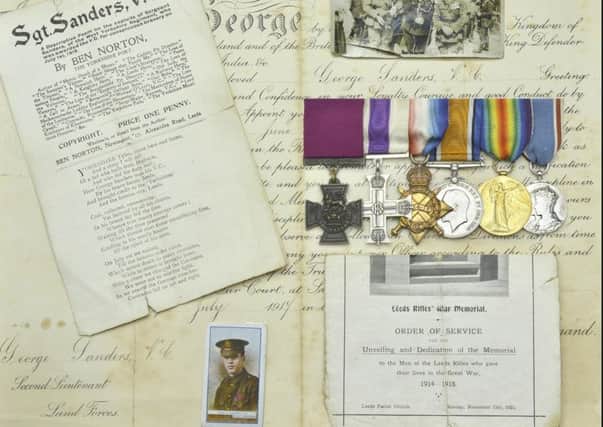 George Sanders: Medals, documents and photos being sold by Dix Noonan Webb.