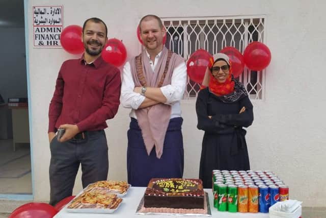 Chris McAleer, who lives in Leeds, while working for MSF in Yemen