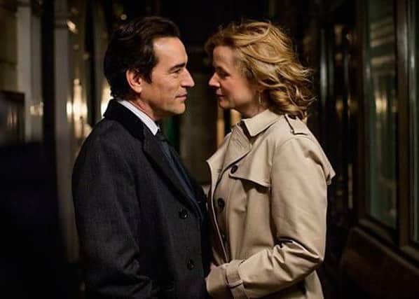Caught out by a security camera. Or were they? Ben Chaplin and Emily Watson in Apple Tree Yard. Photograph:  BBC/Kudos/Nick Briggs