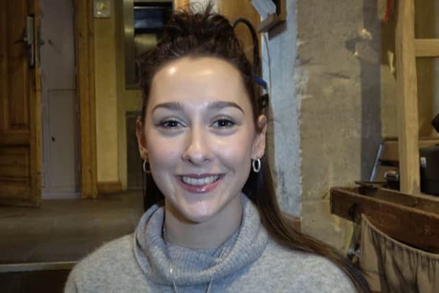 Emily McCarthy, 21, from Tingley, who is a performer in the Cirque du Soleil