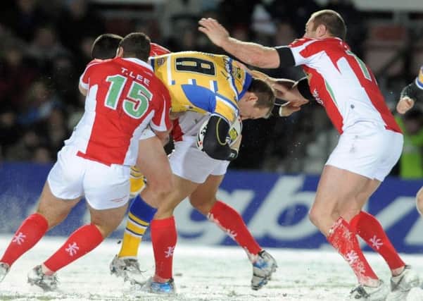 Carl Ablett in action against the Crusaders back in 2010.