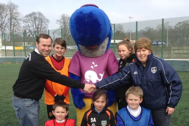 SUPPORT: David Finlay, Wally Whale and Truddi Hannaford with coaching course participants.
