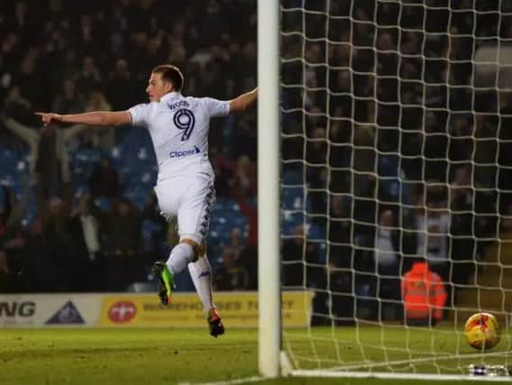 Chris Wood celebrates scoring against Bristol City last night.