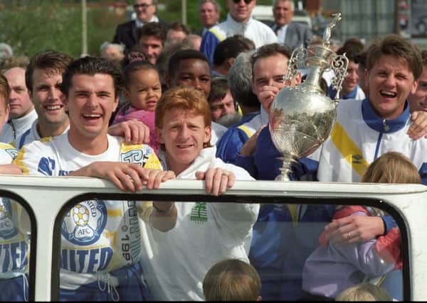 Veteran midfielder Gordon Strachan was a key figure in Leeds United's 1992 League championship triumph.