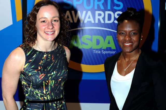 Rebecca Gallantree and Nicola Adams.